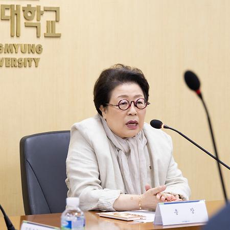 서울캠퍼스 신임 교무위원 임명식 및 간담회 진행 이미지