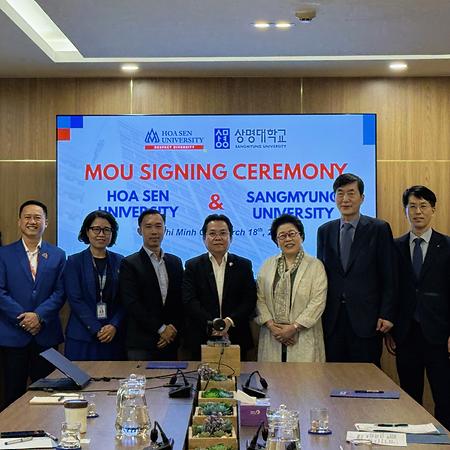 베트남 호아센대학교와 글로벌 교육 협력 논의 이미지